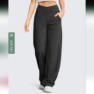 84  Wide Leg High-Waist Casual Pants